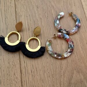 Two Madewell earrings